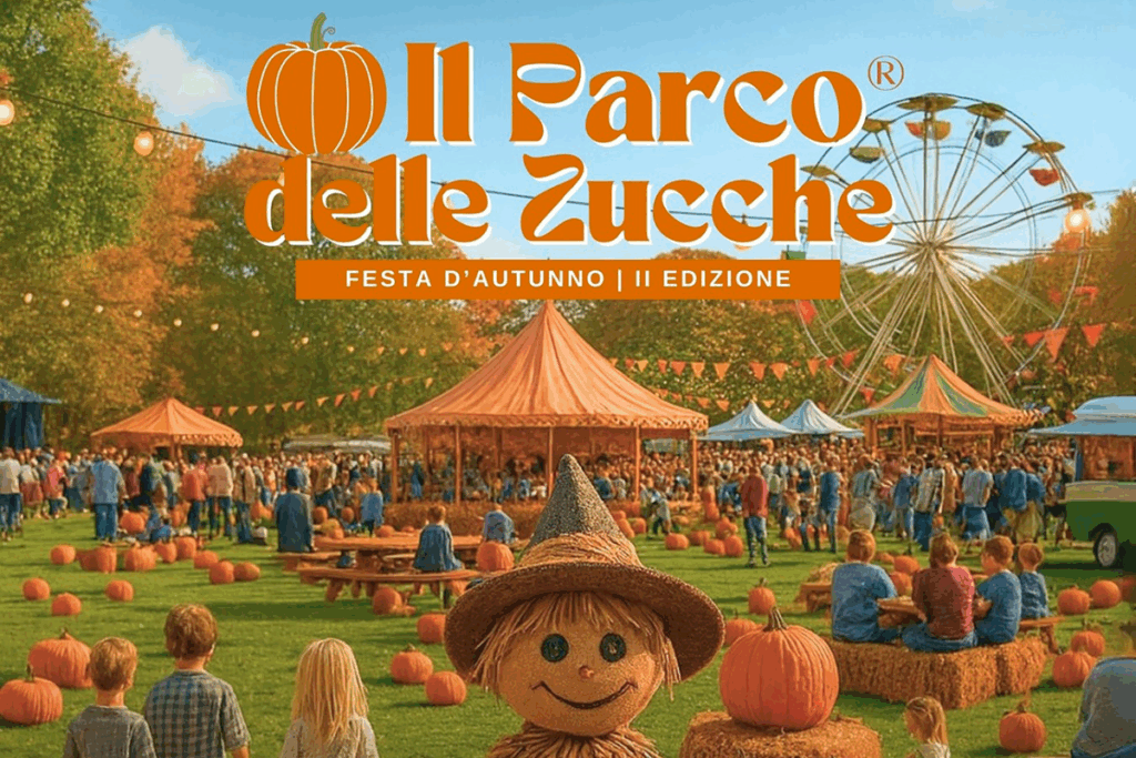 Gioia al parco delle zucche
